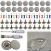 VBGURR Set di 65 pezzi per riparare il baldacchino dell'auto, set di rivetti per riparare il baldacchino dell'auto, pulsante di riparazione con spille, cacciavite a nastro, set di perni per la riparazione