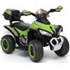 LEAN TOYS Kinder Quad Elettrico 6V LED Musica Miniquad ATV Verde