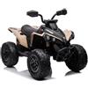 LEAN TOYS Bambini Quad Auto Elettrica 12V 4x45W Eva LED MP3 USB Bluetooth Cachi 4x4