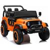 LEAN TOYS Auto Elettrica per Bambini Jeep 24V 2x105W Eva Maturo Pelle LED USB Bluetooth
