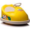 LEAN TOYS Elektro Gokart Auto Bambino 2x45W Eva Ruote Similpelle RC 2.4G Bluetooth Giallo