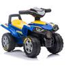 LEAN TOYS Quad Elettrico per Bambini Rutschauto Con Luci Suoni ATV Blu