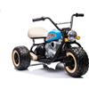 LEAN TOYS Kinder Motorrad Elettrico 24V 2x800W EVA Pelle USB Triciclo Blu fino a 80kg