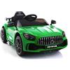 LEAN TOYS Mercedes GT R Auto Elettrico Per Bambini Sportiva EVA LED MP3 USB SD Verde