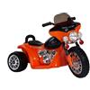 LEAN TOYS Motociclo Elettrico Per Bambini 6V LED Veicolo Batteria Arancione Polizia