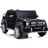 LEAN TOYS Auto Elettrica Per Bambini Mercedes EVA Pelle LED RC MP3 USB Nera