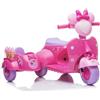 LEAN TOYS Kinder Roller Elettrici 6V LEAN TOYS 3 Ruote LED Musica Rosa
