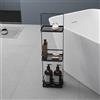 Mai & Mai Scaffale da Bagno di 3 Livelli 18x12.5x67.3cm, Nero