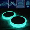 Feiniao 5M Luminous Fluorescent Tape, Glow In The Dark Sticky Tape, Luminous Photoluminescent Glow In The Dark Home Decor Tape for Stage, Stairs, Walls, Steps, Exits etc (blue-green-10mm)