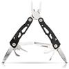 Generico CustoDesign Multitool 12 in 1 - Pinza Multiuso in Acciaio Inox con Lama, Cacciavite, Sega e Apribottiglie - Piccolo Attrezzo Tascabile e Compatto, per Campeggio, Outdoor, Fai da Te e Uso Quotidiano