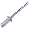 AERZETIX - C57124 - Set di 50 rivetti ciechi Ø4x10mm colore alluminio bianco RAL 9006 - in acciaio/alluminio - rivetto pop a rottura stelo