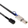 InLine 21983 Cavo Mini SAS, SFF-8643 a SFF-8088, 1 m, Nero