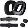 Yaowanguan Cuscinetti Mod Kit per Logitech G Astro A50 Gen 4,A50 Gen 5,A50 X Cuffia Gaming Wireless,Cuscinetti Auricolari Ricambio Fasce Schiuma per Astro A50 Gen 4/Gen 5/A50X,Velluto Earpad