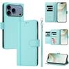 LIAOCY Custodia a Libro Portafoglio per Ulefone Note 22, Pelle PU con Fibbia Magnetica [9 Scomparti per Carte], Cover Business Antiurto con Supporto, Light Green.
