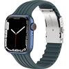 CHULN Cinturino Compatibile per Apple Watch 38mm 40mm 41mm 42mm 44mm 45mm, Silicone Sportivo Cinturini Compatibile con Apple Watch Serie 7/6/5/4/3/2/1/SE