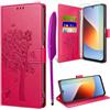 TTSWJBD Cover per Xiaomi Redmi A7 Pro e Vetro Temperato, Rosso
