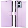 JUNETOP Cover per Xiaomi Redmi 15A 5G con Vetro Temperato, Lilla