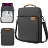 TiMOVO 13 Pollici Custodia Tablet con Tracolla, Nero & Grigio