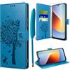 TTSWJBD Cover per Xiaomi Redmi A7 Pro e Vetro Temperato, Blu