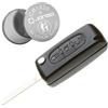 JONGO Cover di Chiave di auto plip per telecomando Citroen C4, C5 e C6 con batteria Maxell CR1620