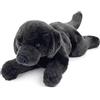 Uni-Toys - Labrador nero, sdraiato - 40 cm (lunghezza) - cane di peluche, animale domestico - peluche