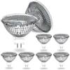 DoRight MR16 GU5.3 Lampadina Alogena, 20W DC 12V Dimmerbile Bianco Caldo 2800K Lampadina Faretto Copertura in Vetro, 320Lumen Equivalenti a 30W Alogena Basso Voltaggio, Confezione de 8