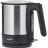 SEVERIN WK 3409 Bollitore Elettrico 2200 W in acciaio inossidabile, Bollitore per acqua e tisane con capacità di 1,7 litri, Teiera elettrica con filtro estraibile, Nero e acciaio