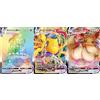 Pokémon Pacchetto 3 Carte Vmax 1 Carta Arcobaleno Rara segreta Nessun duplicato Pacchetto Booster Vmax
