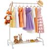 YGJT Stand appendiabiti (classic) | Piccolo appendiabiti per bambini con ruote e ripiano portaoggetti, per vestiti da bambini