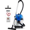 Nilfisk Multi II 22L Inox Aspiratore Solidi e Liquidi - Per Casa, Giardino e Auto - Funzioni di Aspirazione e Soffiaggio per Interni ed Esterni (1400 W)