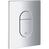 GROHE Arena Cosmopolitan Placca di comando WC, Doppio Scarico, Cromo Satinato 38844P00