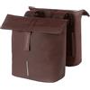 Basil City - Borsa doppia per bicicletta, 28-32L, marrone, 12 x 29 x 30 cm
