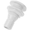 ibasenice Valvola di Scarico per Yacht e Rv Bianca in Abs, Filettatura 33 Mm | Diametro Inferiore 1-1/4 Pollici, Bocca Superiore 26mm, Installazione Semplice