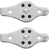 minkissy 2 Pezzi Carrucola per Kayak in Acciaio Inox Argento per Uso Nautico | Canoa e Catene di Ancoraggio, Installazione Facile, Scorrimento Fluido, Prestazioni Affidabili