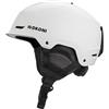 DKONI Casco da sci per adulti, casco da snowboard, unisex, certificato, per sport da neve, per sci, snowboard (colore: bianco, L: 58-62 cm)