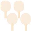 CLISPEED Joola - Racchetta da ping pong professionale in legno beige, set Butterfly ä Joola Camping, 4 pezzi