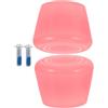 SHINEOFI Freni Pattini Rotelle Pu Rosa per Roller Skates, con Viti