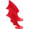 Luxshiny 2 Pezzi per Casco Bici Rosse in Plastica, Installazione Facile, Vestibilità, Accessorio Decorativo per Casco da Bicicletta e Motociclistico, per Ciclismo e Pattinaggio