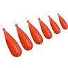 Amosfun 6 Pezzi Tappi per Pratica di Lancio per Pesca, Rigging Plugs in PVC Arancia, Esche Morbide per Migliorare Le Abilità di Lancio, per Pescatori Principianti e Professionisti,