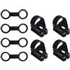 CALLARON Snorkel Retainer Clip per Maschera da Sub, Supporto Tubo, Silicone e ABS, Nero, per Fissare Boccaglio Durante Immersioni e Snorkeling