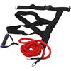 COLLBATH Corda di resistenza doppia per corsa, Running Resistance Band, 3 m, cotone, 1 set, per allenamento di muscoli e post Colore Casuale