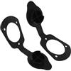 KAJNBN Set di 2 accessori di supporto per canna da pesca da incasso in gomma per kayak e barca, montaggio rapido, guarnizioni antiscivolo per pesca in mare