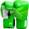 Hayabusa Guantoni da boxe T3 per polsi e nocche steccati unisex, chiusura a strappo Dual-X, imbottitura in schiuma a 5 strati sulle nocche - verde neon, 14oz