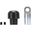 LIYJTK Gym Machine Cable Stopper Plastic Stainless Steel Secure Fitness Cable Ball Stopper End for Exercise Equipment Accessories Pulley Machine Cable Stopper 50mm 1.97in for Gym Equipmen