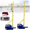 GENERIC Pali Da Pallavolo/badminton, Supporto Per Rete Da Badminton, Rete Mobile, Telaio Per Rete Da Badminton Con Ruote, Palo Per Rete A Scatola, Supporto In Acciaio Con Base Stabile, Per Uso Interno Ed