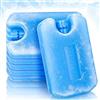 TOPBATHY 6 Pezzi Impacchi di Ghiaccio Riutilizzabili per Festa Estiva, Lunch Box Ice Packs in PE Blu per Trasporto a Catena del Freddo e Conservazione Alimenti
