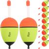 Amosfun 10 Pezzi Galleggiante da Pesca Galleggiante Trota Boa in Foam per Esca da Pesca Stili Multipli
