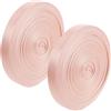 Totority 2 Pezzi Elastico Nastro per Scarpe da Balletto Rosa 45m 2, 0 Cm | Polipropilene, per Punte e Mezze Punte, Adatto a Donne, Tenuta Stabile Dopo Lavaggi Frequenti