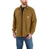 Carhartt Giacca da uomo rinforzata Flex in tela con vestibilità rilassata in pile, Rovere Marrone, M