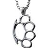 FREELANCE JW COLLANA CON PENDENTE TIRAPUGNI IN ACCIAIO INOSSIDABILE - ARGENTO/ACCIAIO
